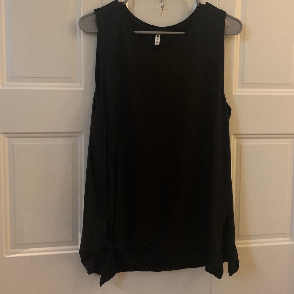 Fabletics Black Athletic Tie Tank